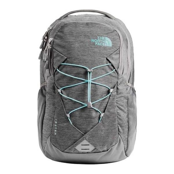 Grey and blue north face backpack Clearance